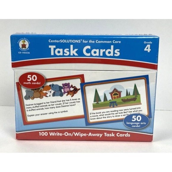 Other - Task Cards Learning Cards, Grade 4 by Carson-Dellosa Publishing Staff (2013)